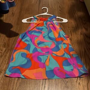 Colorful halter neck top never worn size small.